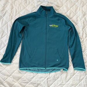 Champion RunDisney Teal Full-Zip Jacket